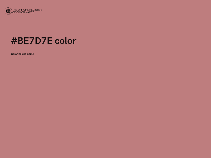 #BE7D7E color image