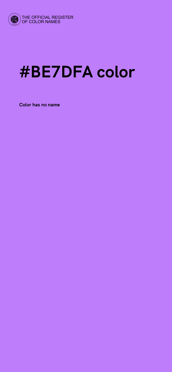 #BE7DFA color image