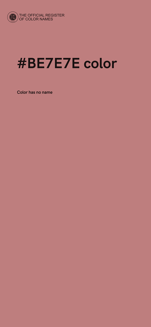 #BE7E7E color image