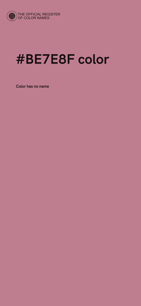 #BE7E8F color image