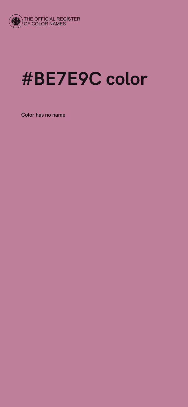 #BE7E9C color image