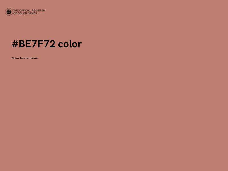 #BE7F72 color image