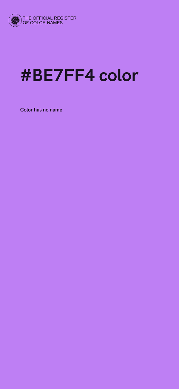 #BE7FF4 color image