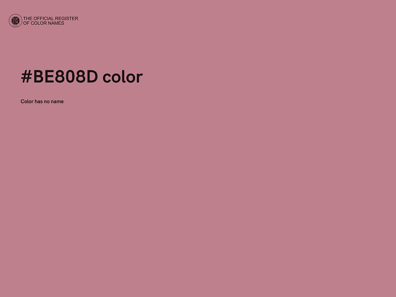 #BE808D color image