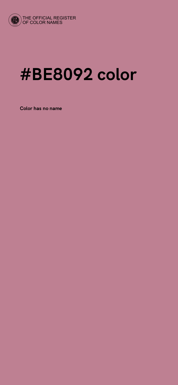 #BE8092 color image