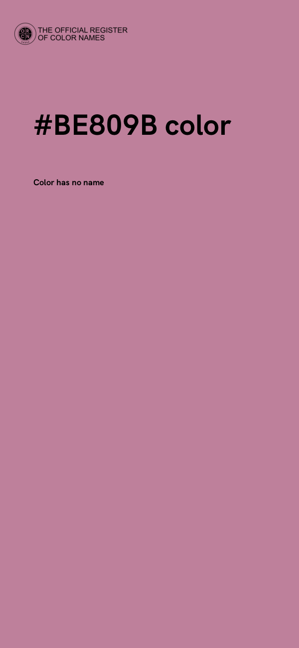 #BE809B color image