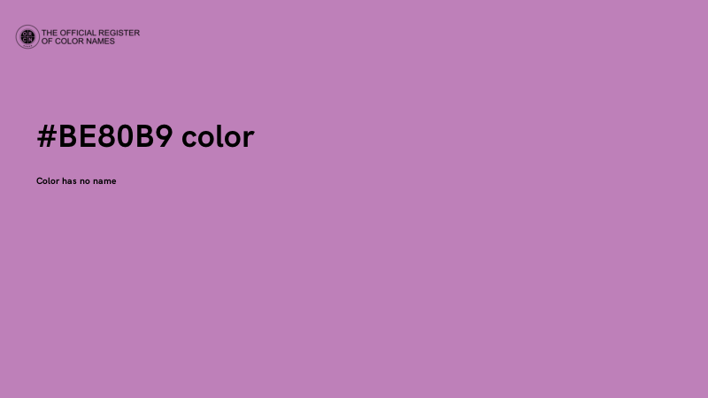 #BE80B9 color image