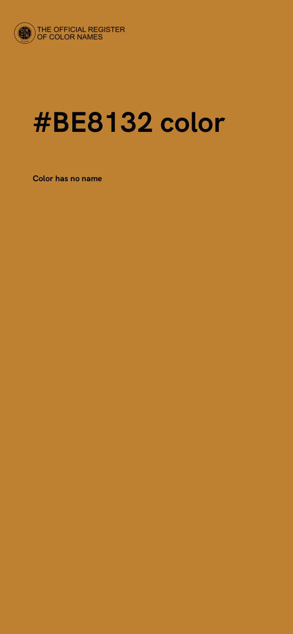 #BE8132 color image