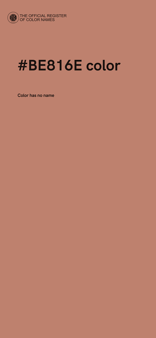 #BE816E color image