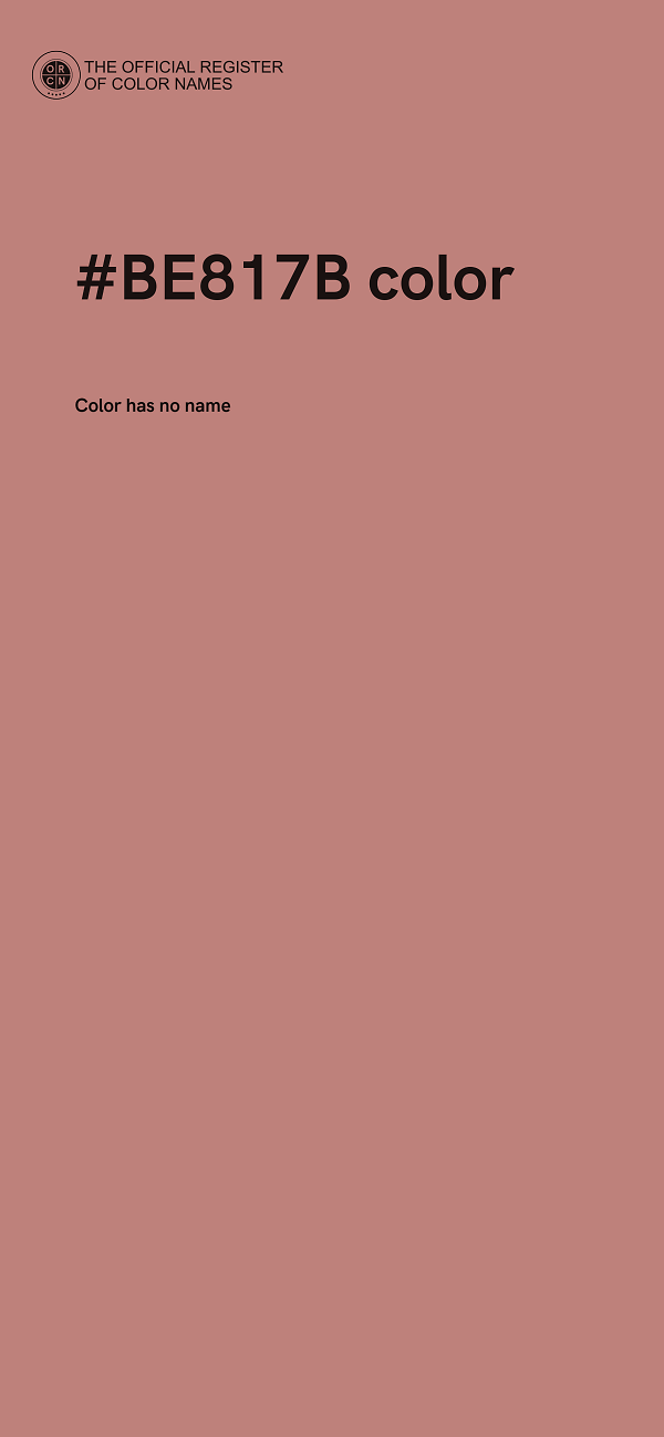 #BE817B color image