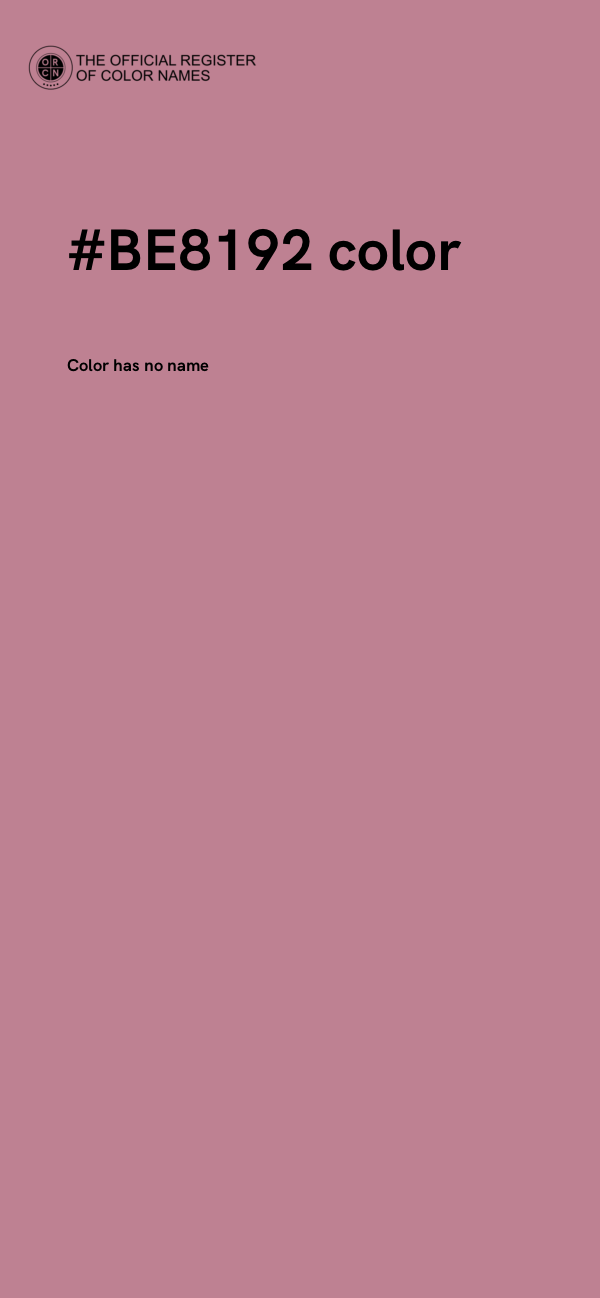 #BE8192 color image