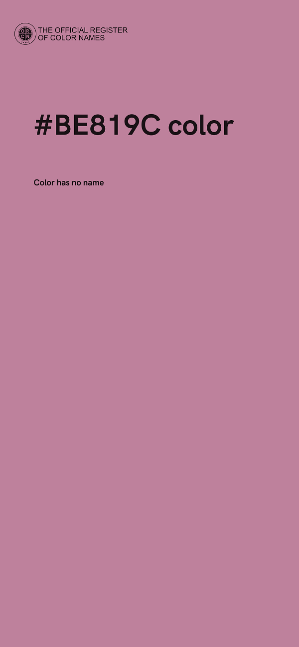 #BE819C color image