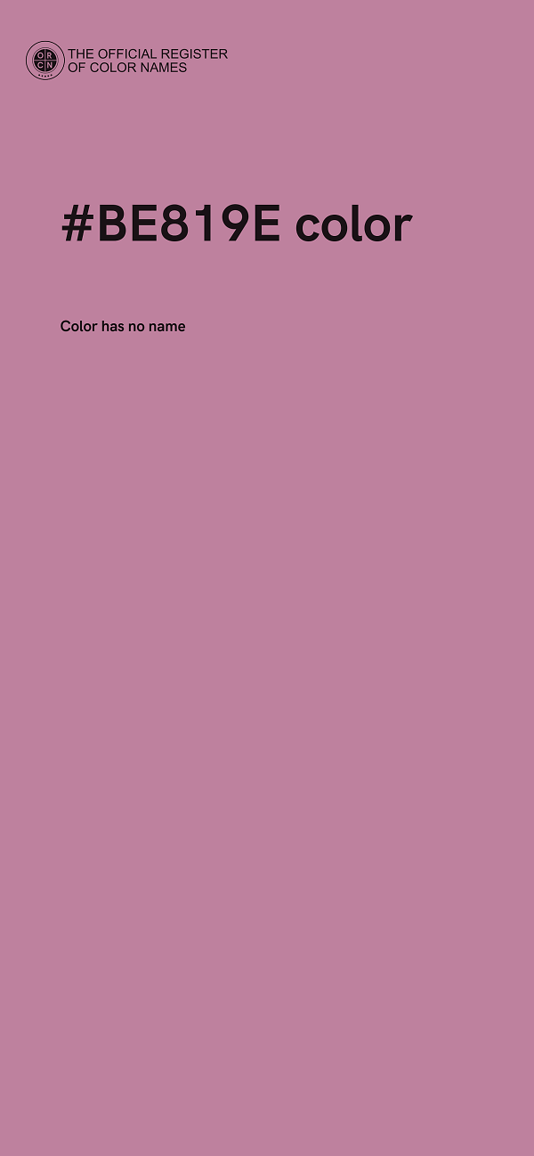 #BE819E color image