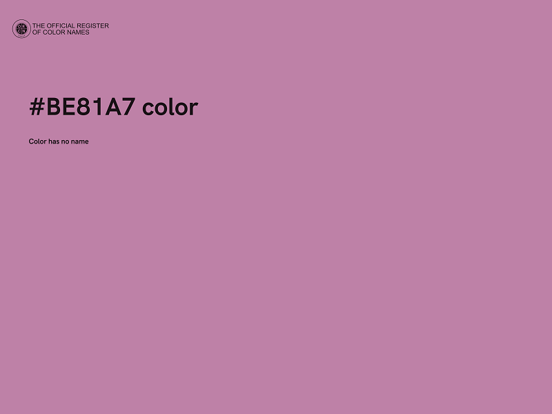 #BE81A7 color image