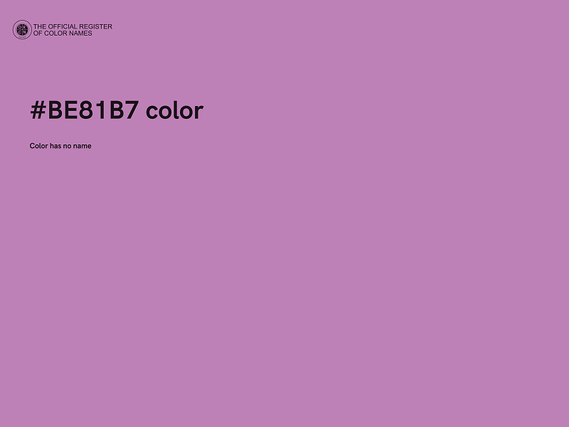 #BE81B7 color image