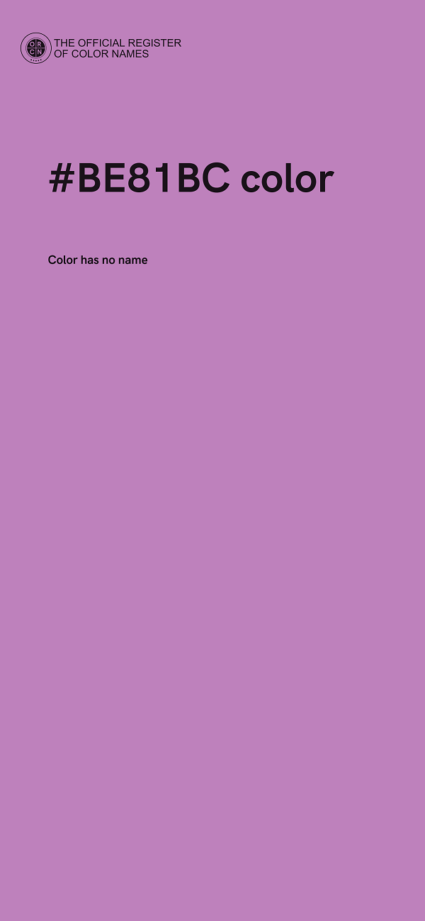#BE81BC color image