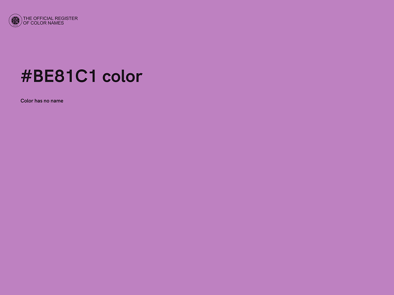 #BE81C1 color image