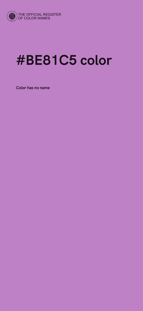#BE81C5 color image
