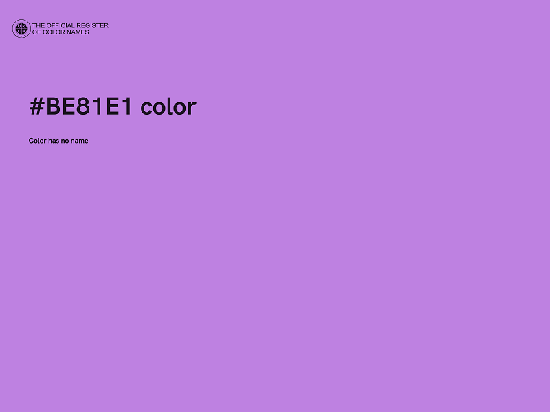 #BE81E1 color image