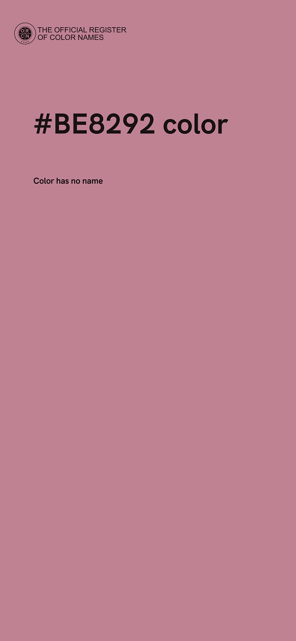#BE8292 color image