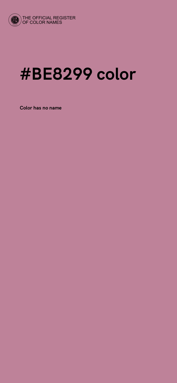 #BE8299 color image