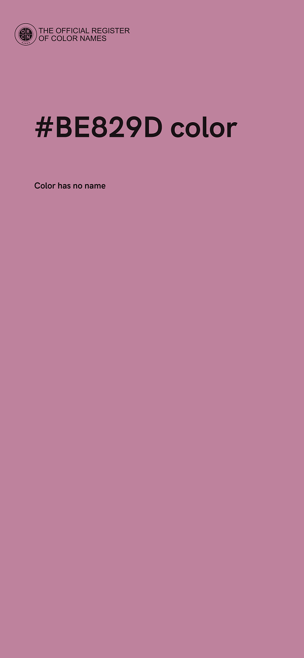 #BE829D color image