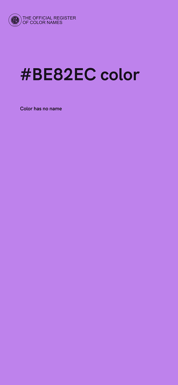 #BE82EC color image