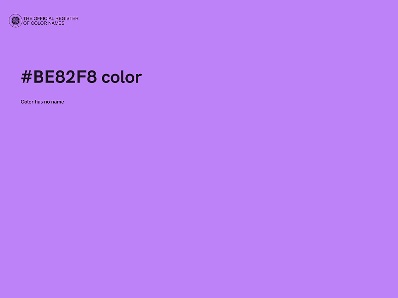 #BE82F8 color image