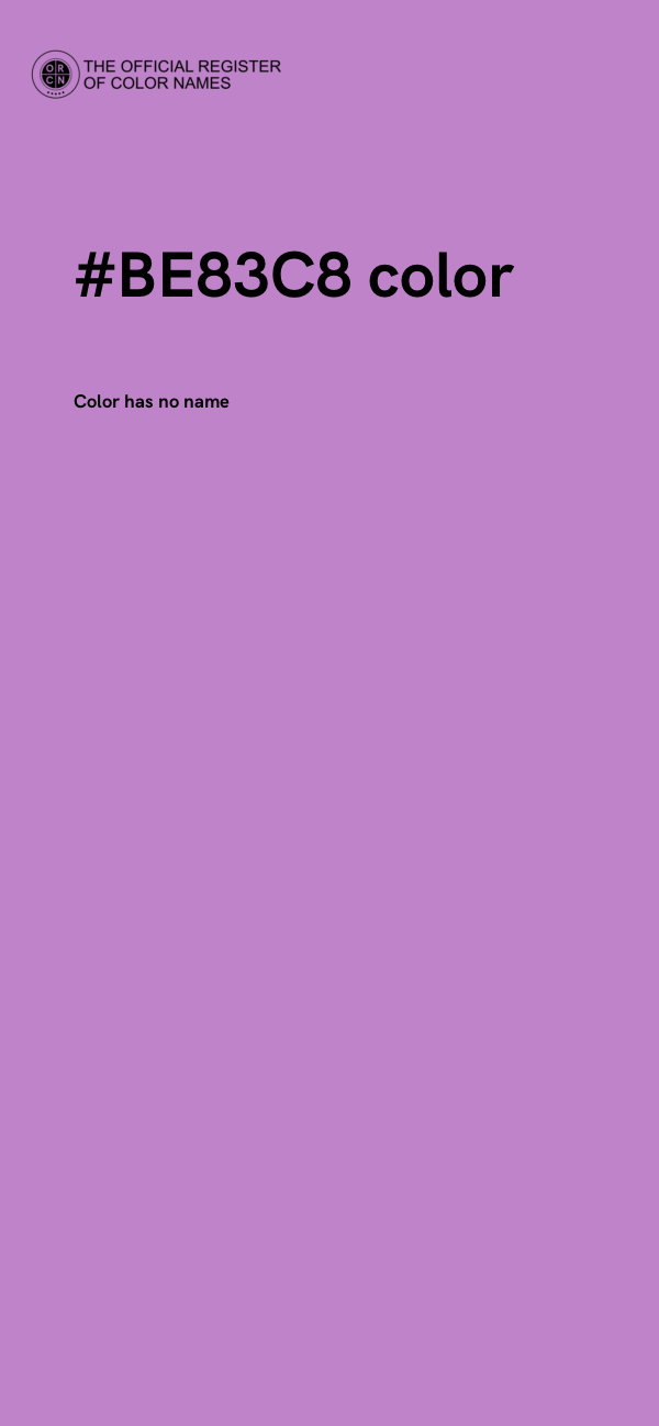 #BE83C8 color image