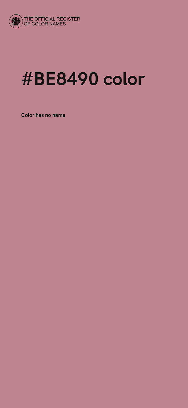 #BE8490 color image