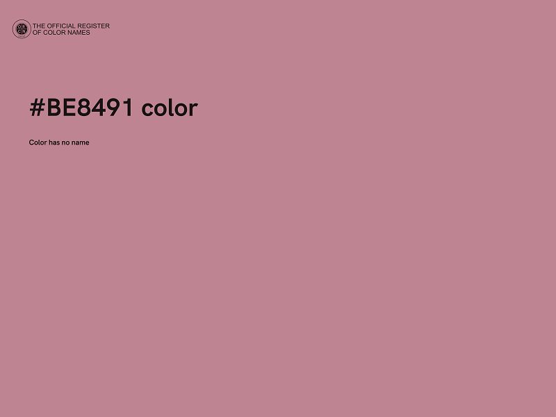 #BE8491 color image