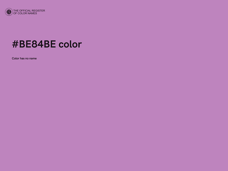 #BE84BE color image