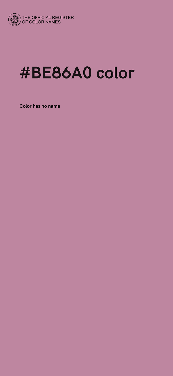#BE86A0 color image