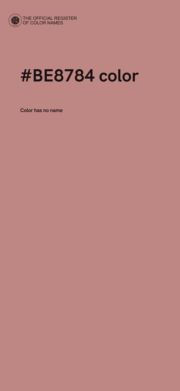 #BE8784 color image