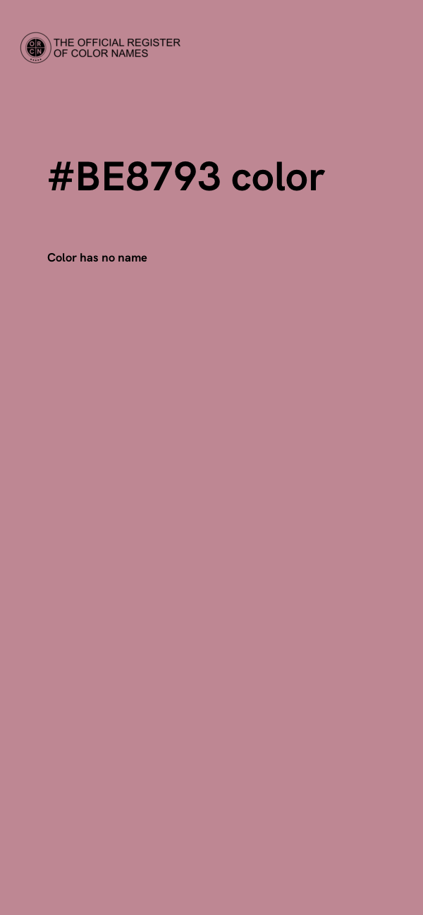 #BE8793 color image