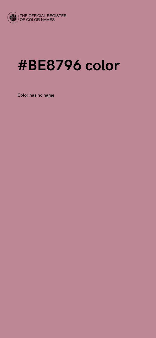 #BE8796 color image