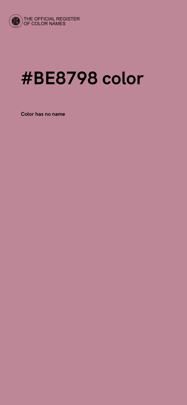 #BE8798 color image
