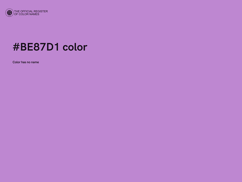 #BE87D1 color image