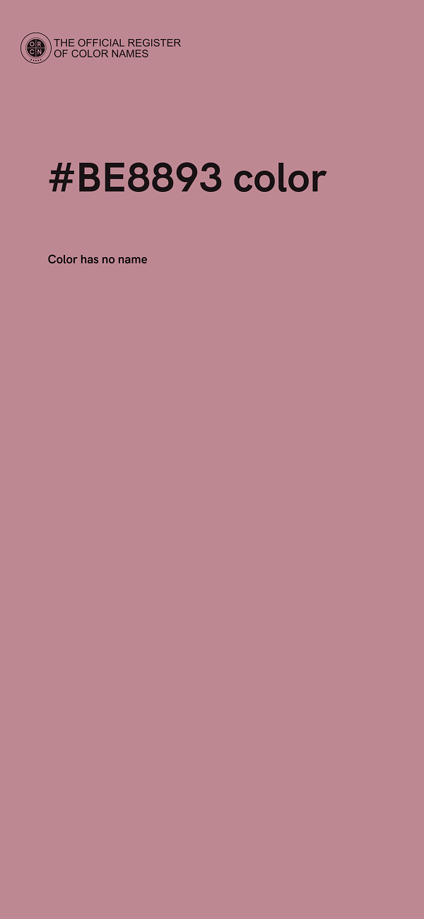 #BE8893 color image