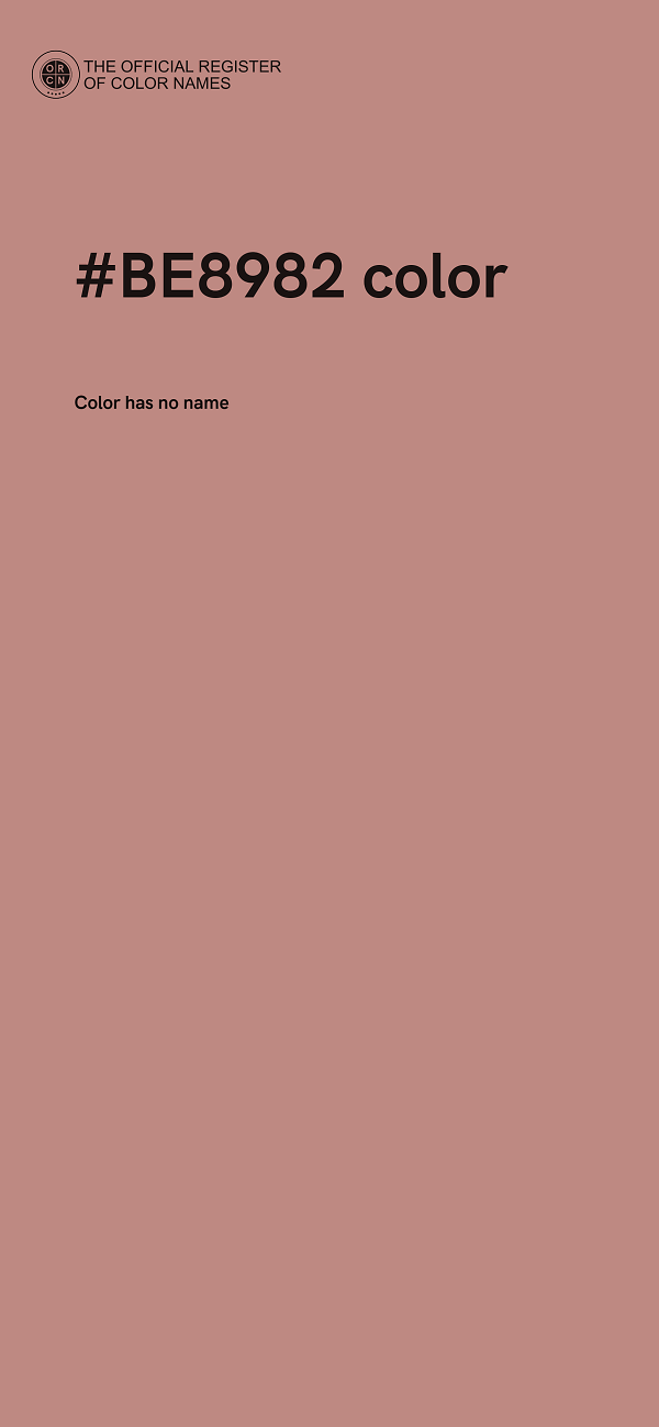 #BE8982 color image