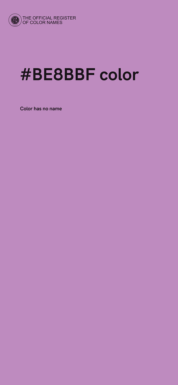 #BE8BBF color image