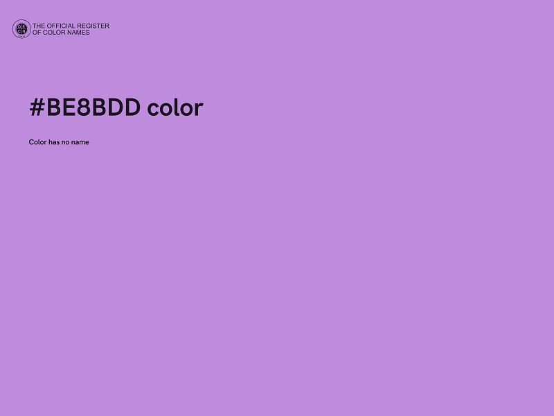 #BE8BDD color image