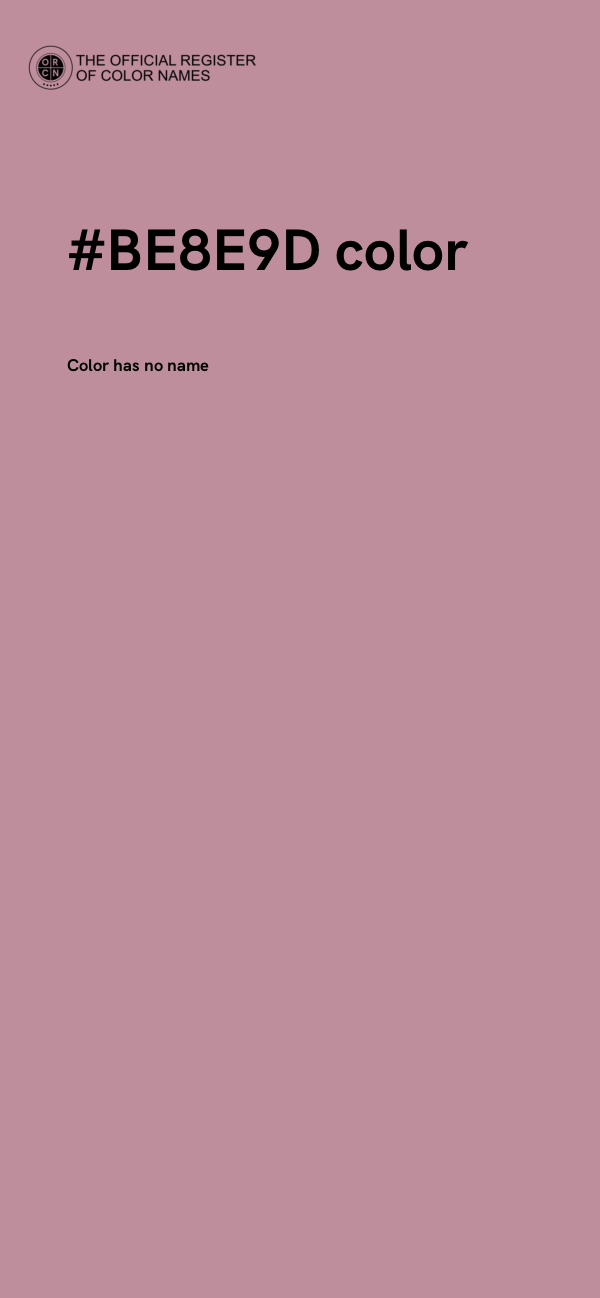 #BE8E9D color image