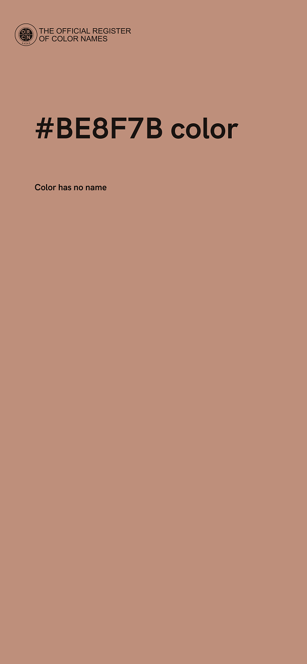 #BE8F7B color image