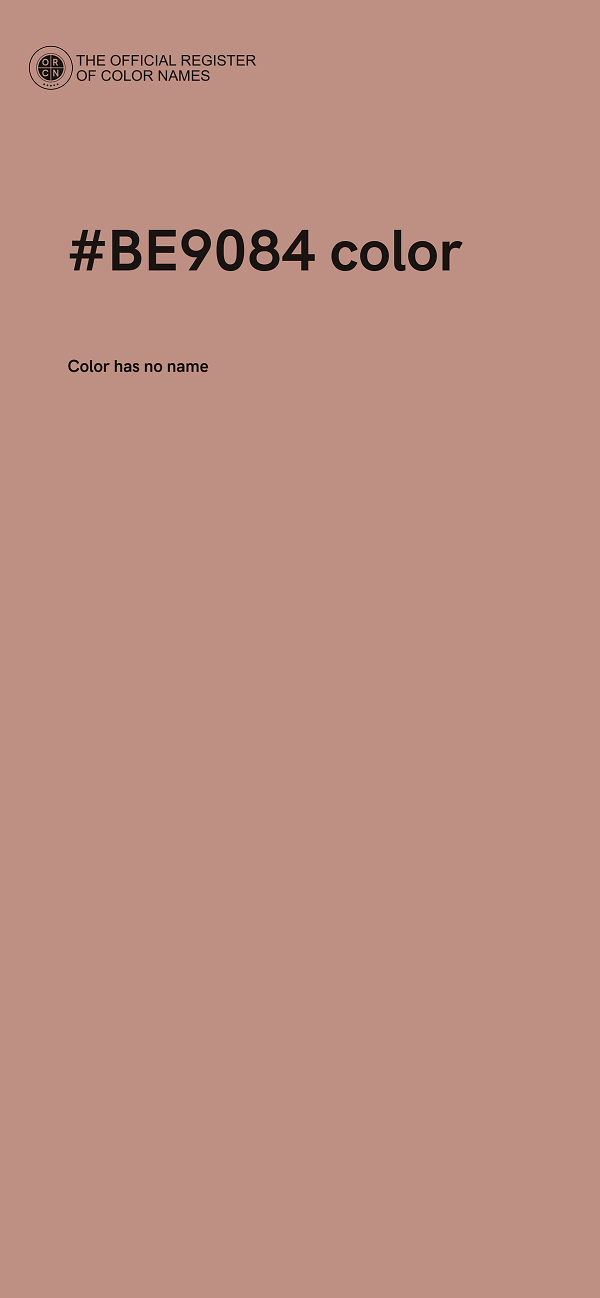 #BE9084 color image