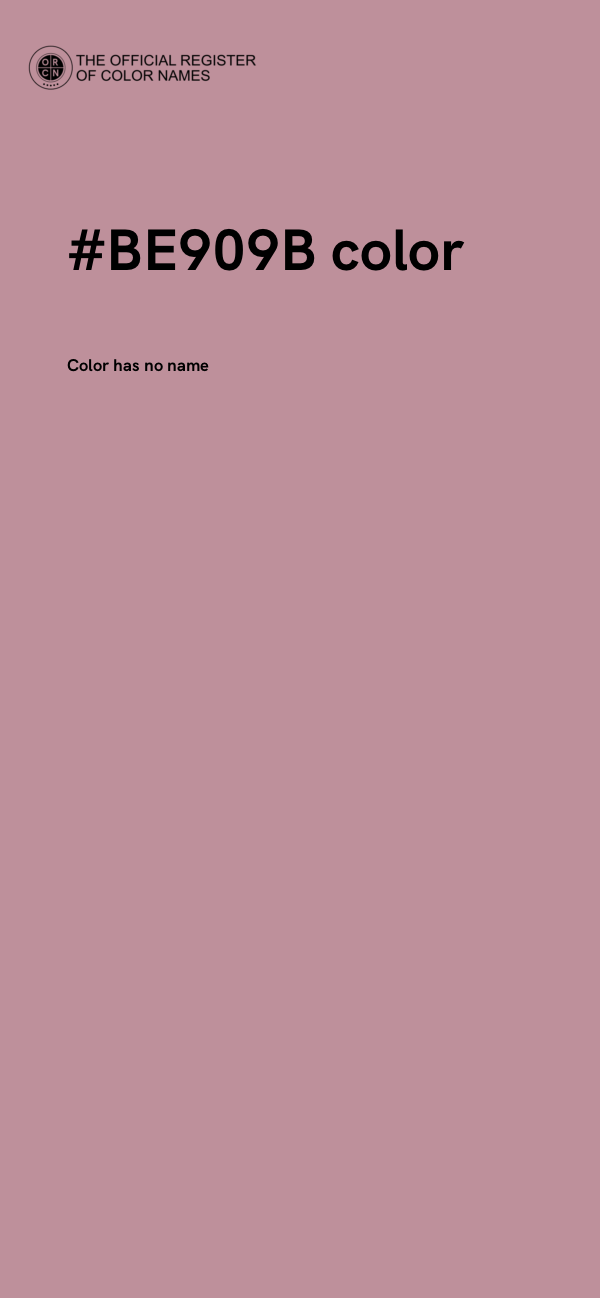 #BE909B color image