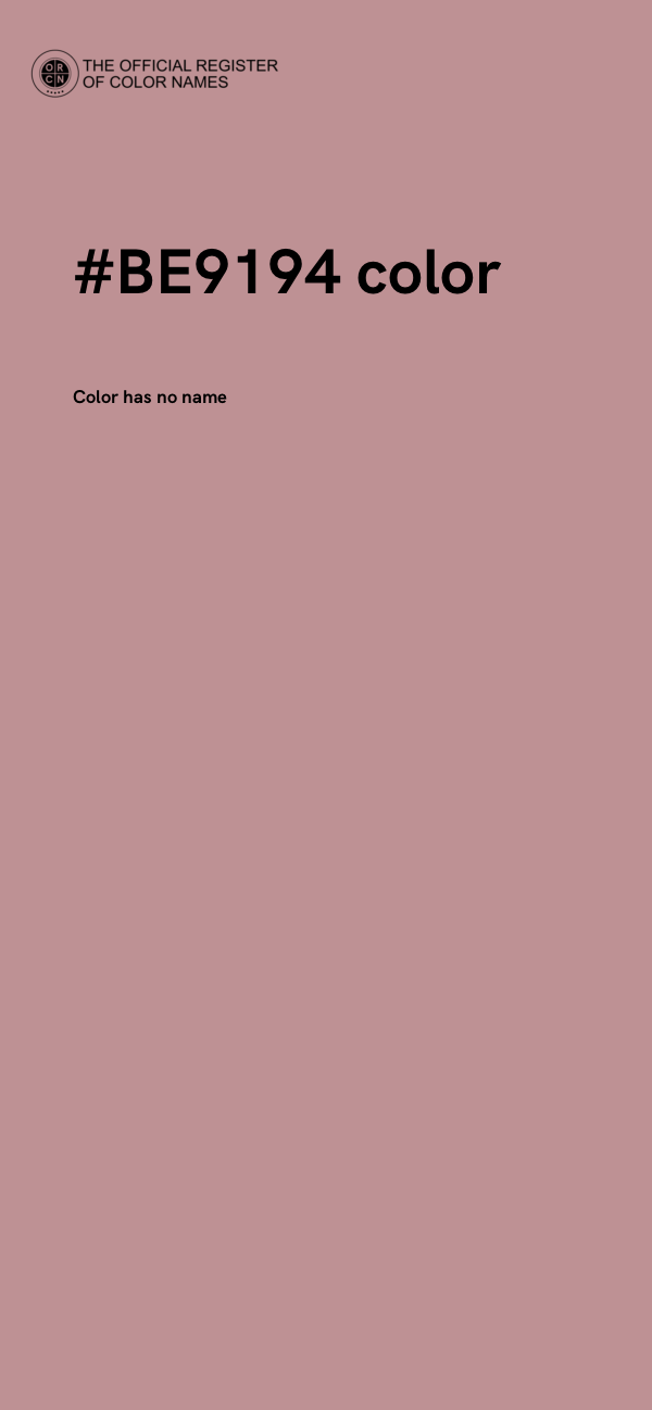 #BE9194 color image