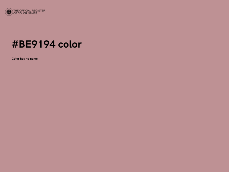 #BE9194 color image