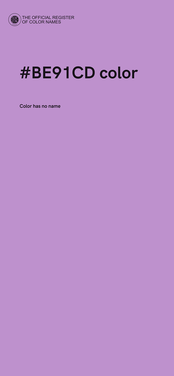 #BE91CD color image