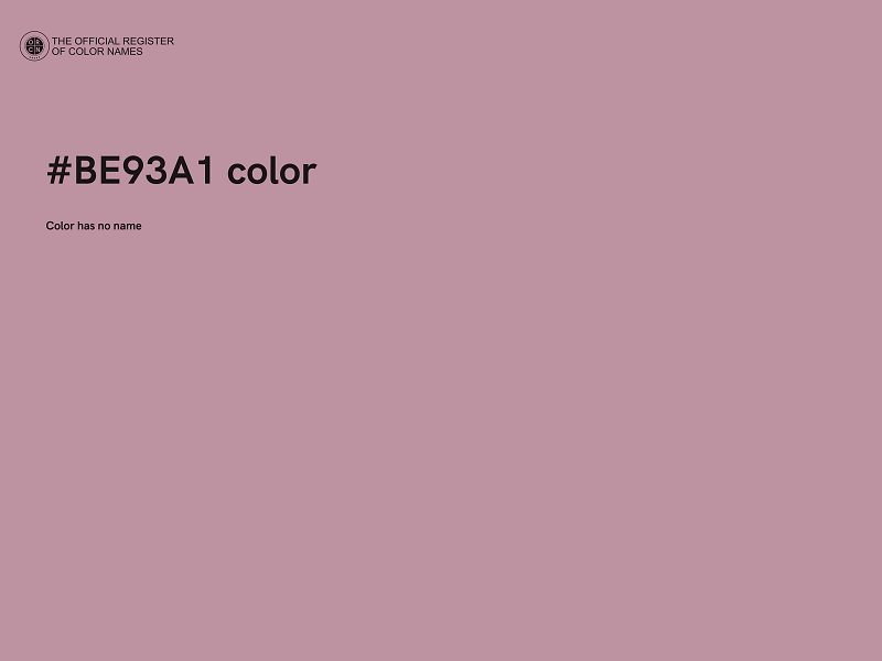 #BE93A1 color image